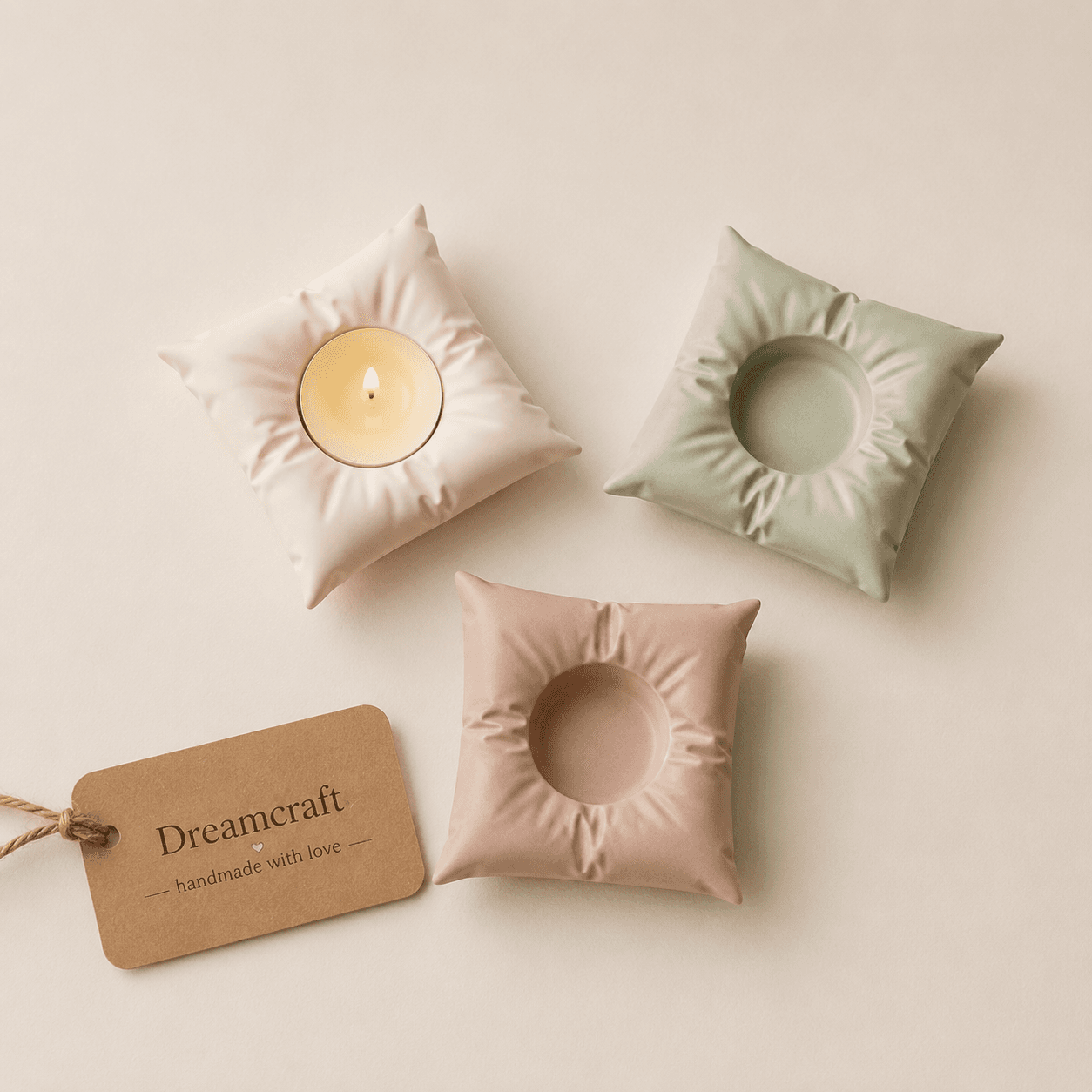 Cushion Tealight Holders — image 1 of 1