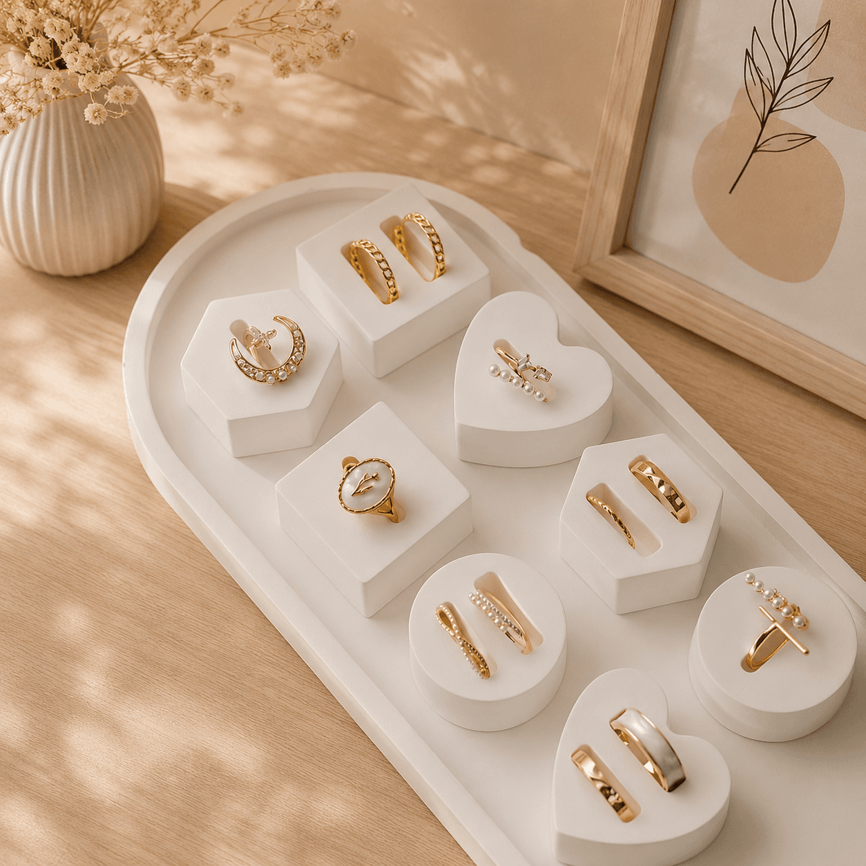 Ring stands, set of 6 — image 1 of 1