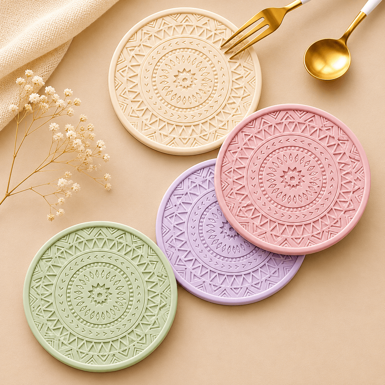 Mandala Coasters